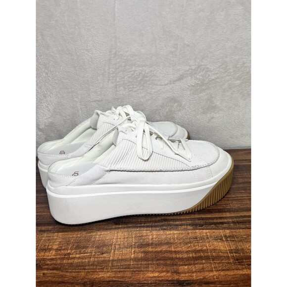 UGG Ez Duzzit Mule Suede Sneakers Women’s 12 Suede Platform White Preppy - Picture 2 of 10